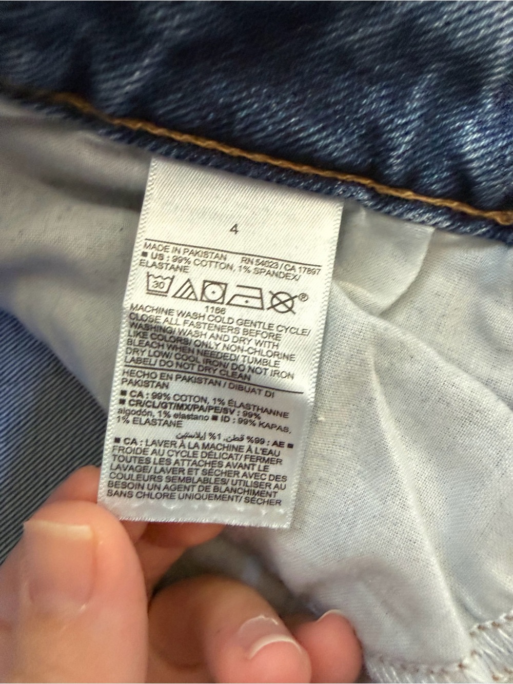 Old Navy Women's O.G. High Rise Loose Straight Leg Blue Denim Jeans - Picture 5 of 7